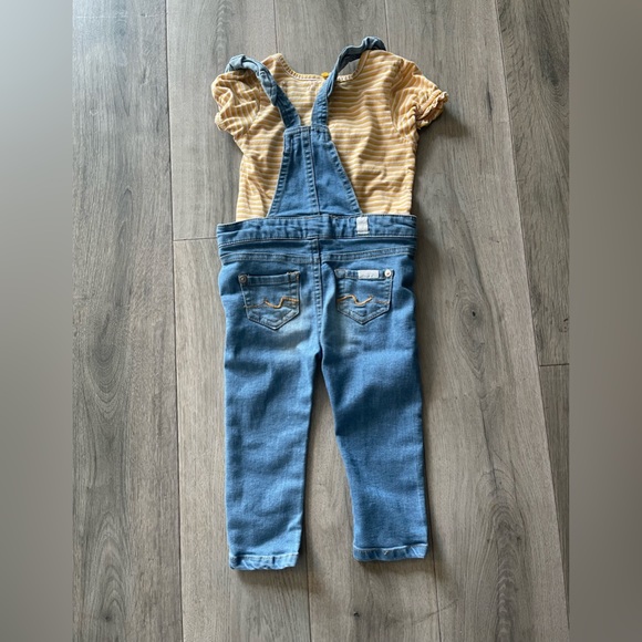 7 for All Mankind overall 2 pc set 24 months - Picture 2 of 3